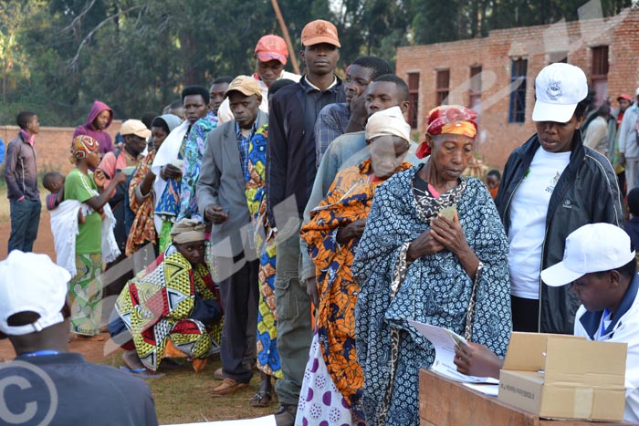 Élections présidentielles à Buye le 21 juillet 2015.